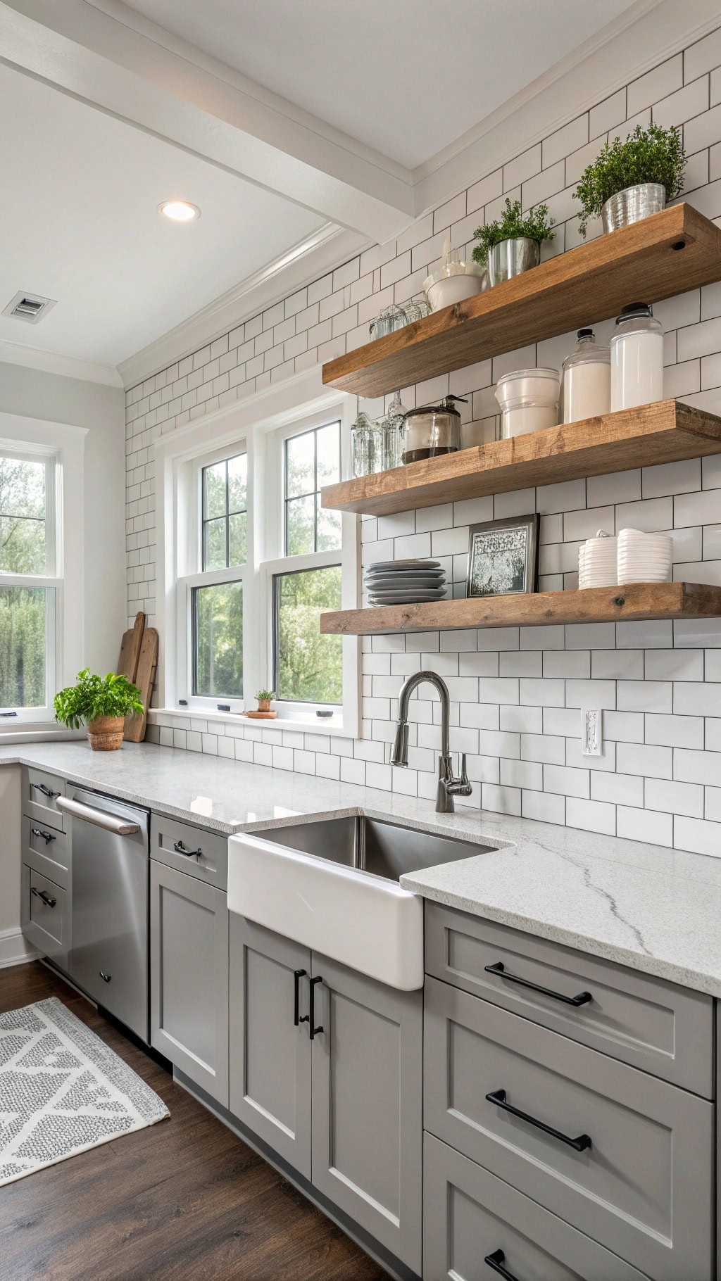 stylish open shelving tips
