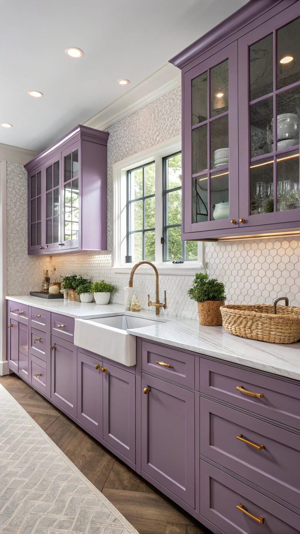 stylish purple appliance storage