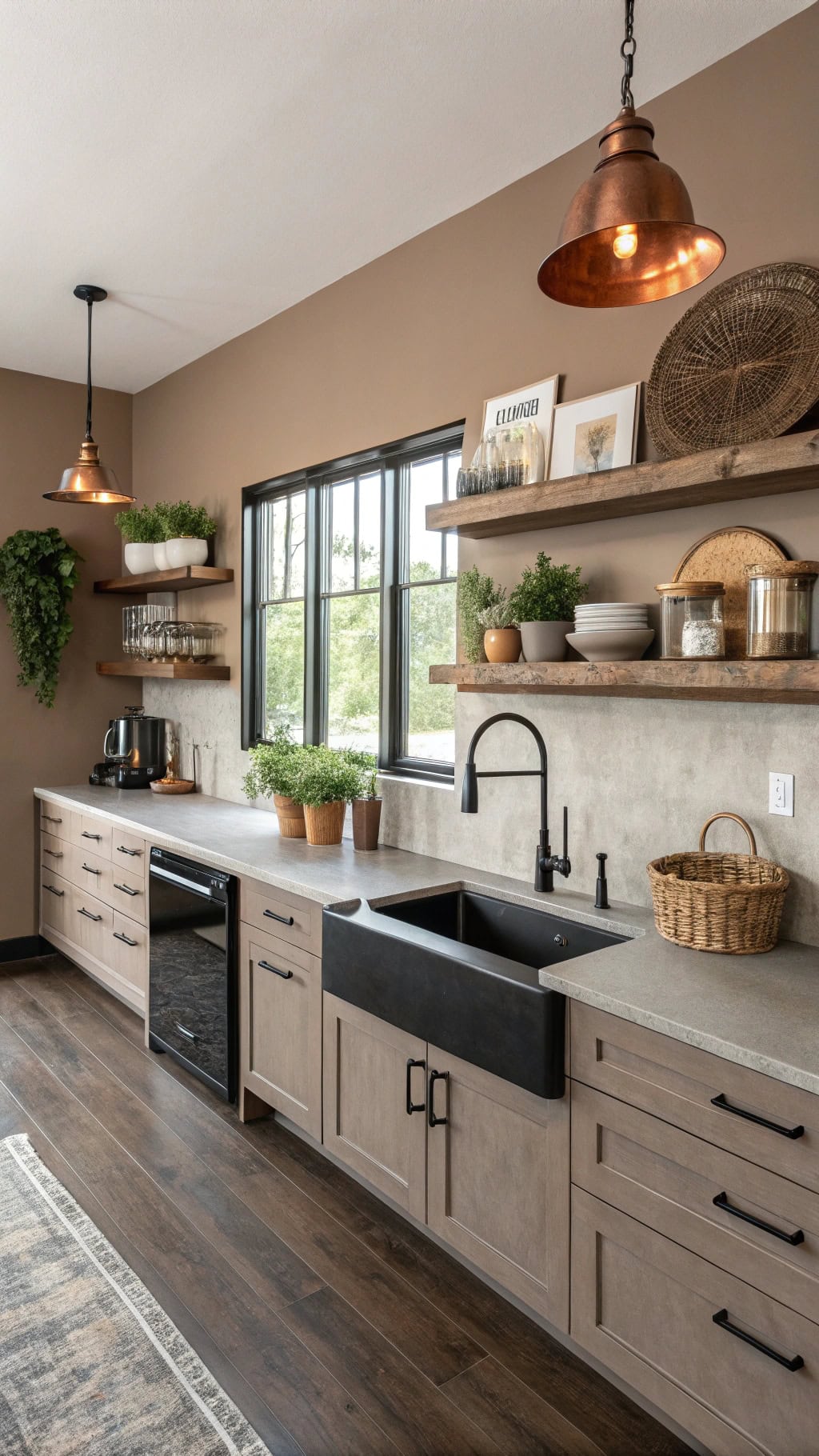taupe and concrete elegance