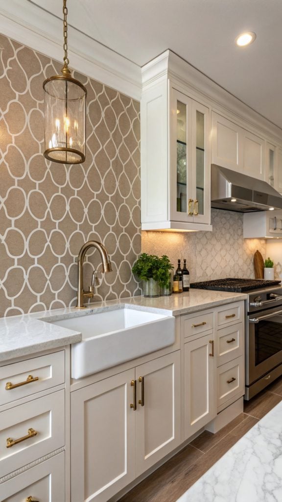 22 Stunning Taupe Backsplash Kitchen Designs