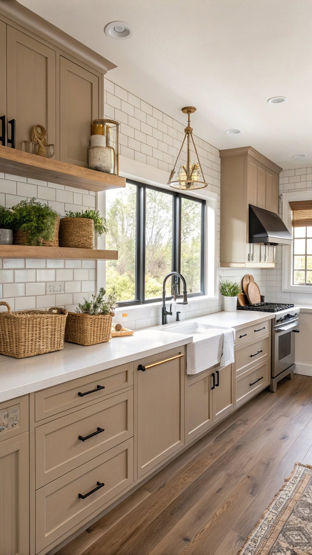 taupe cabinet hardware combinations