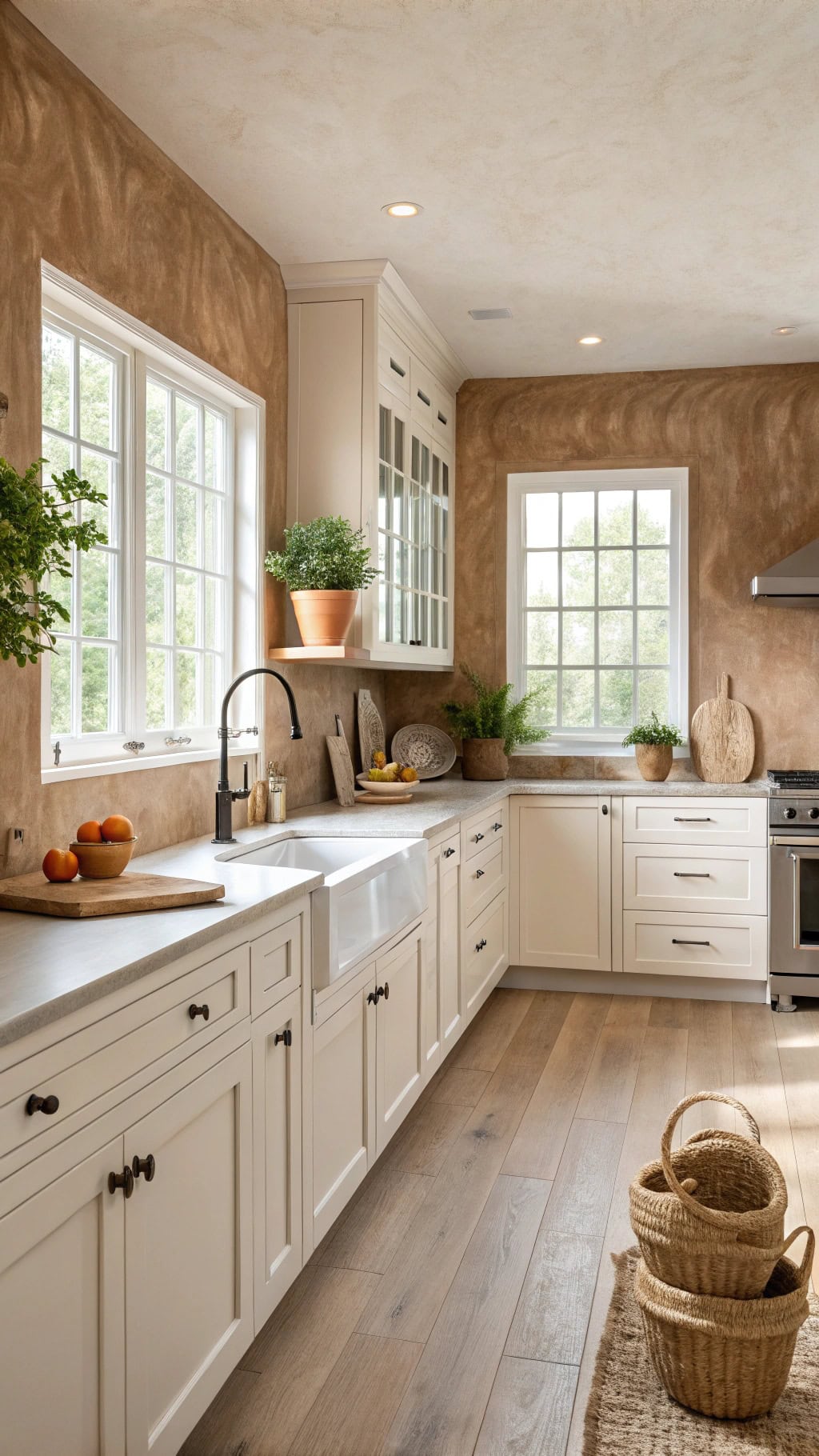 textured taupe wall sophistication