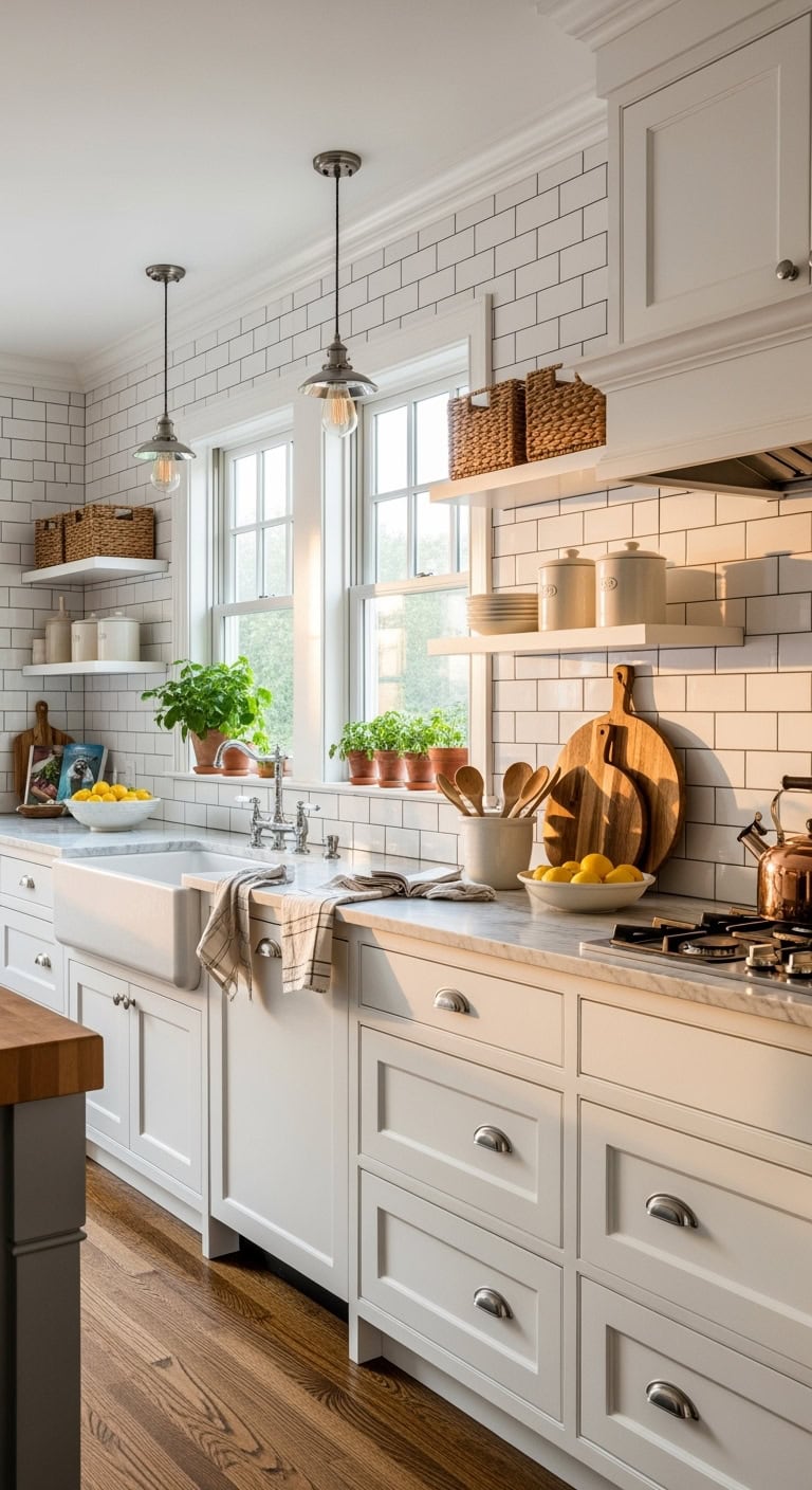 timeless classic white kitchen