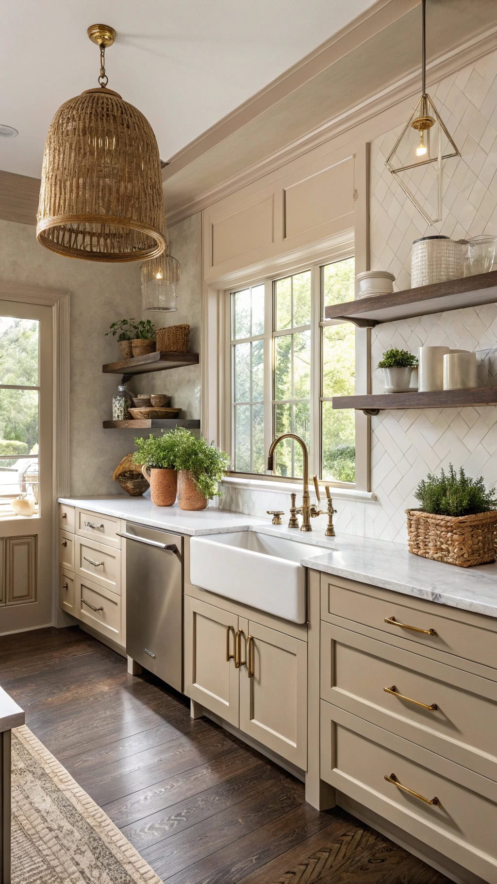 timeless taupe and brass
