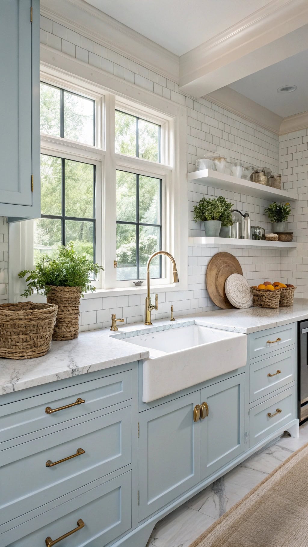 transitional baby blue island