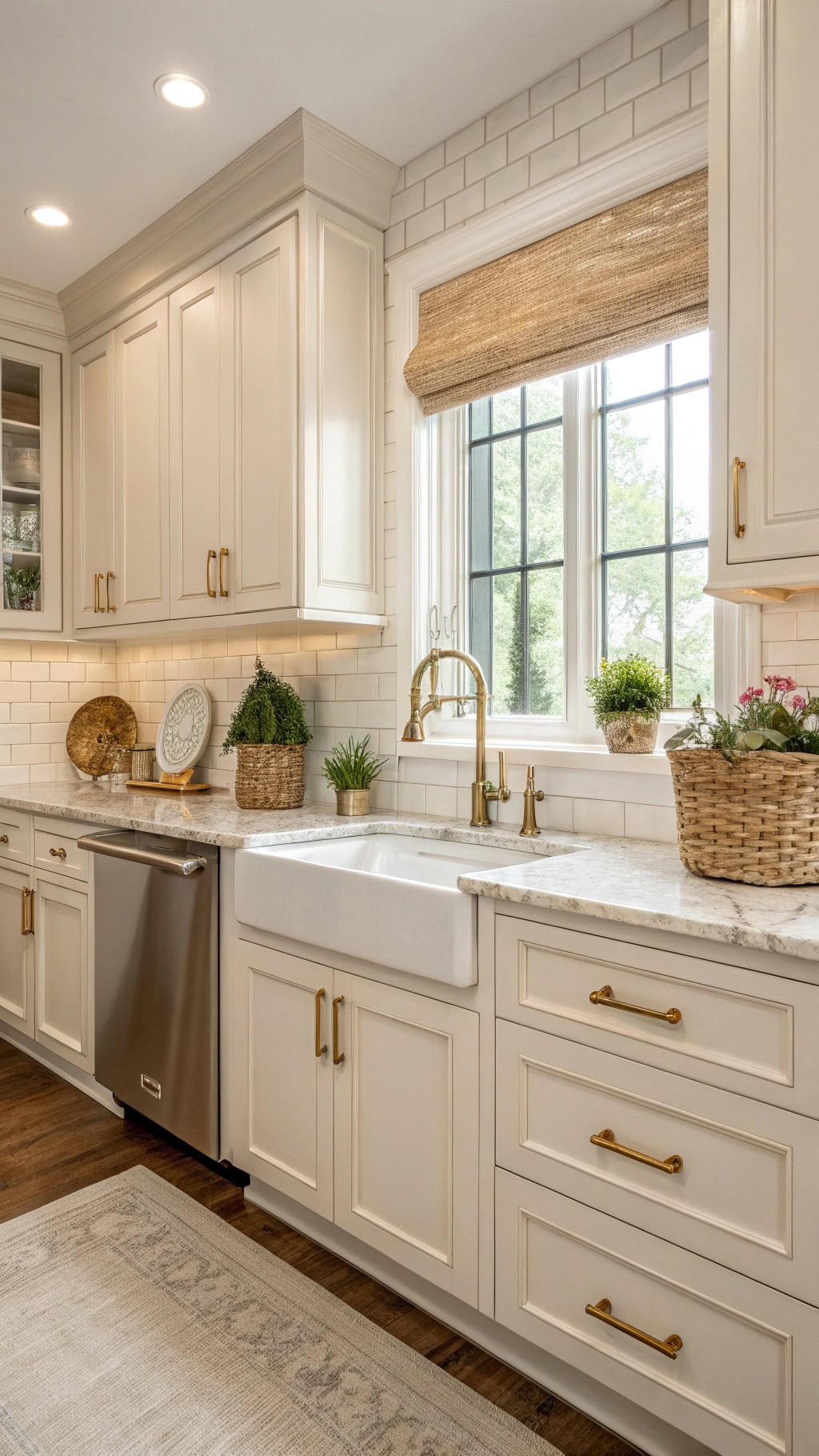 transitional ivory cabinet elegance