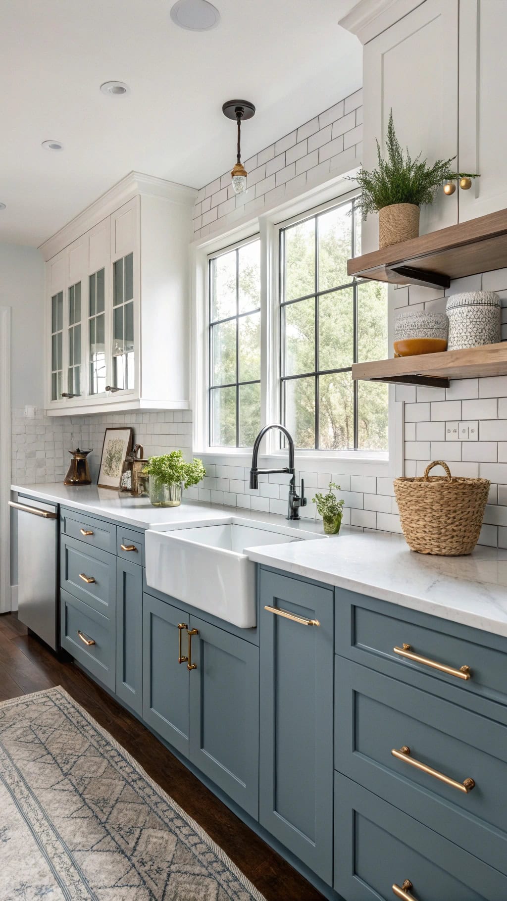 transitional style kitchen design