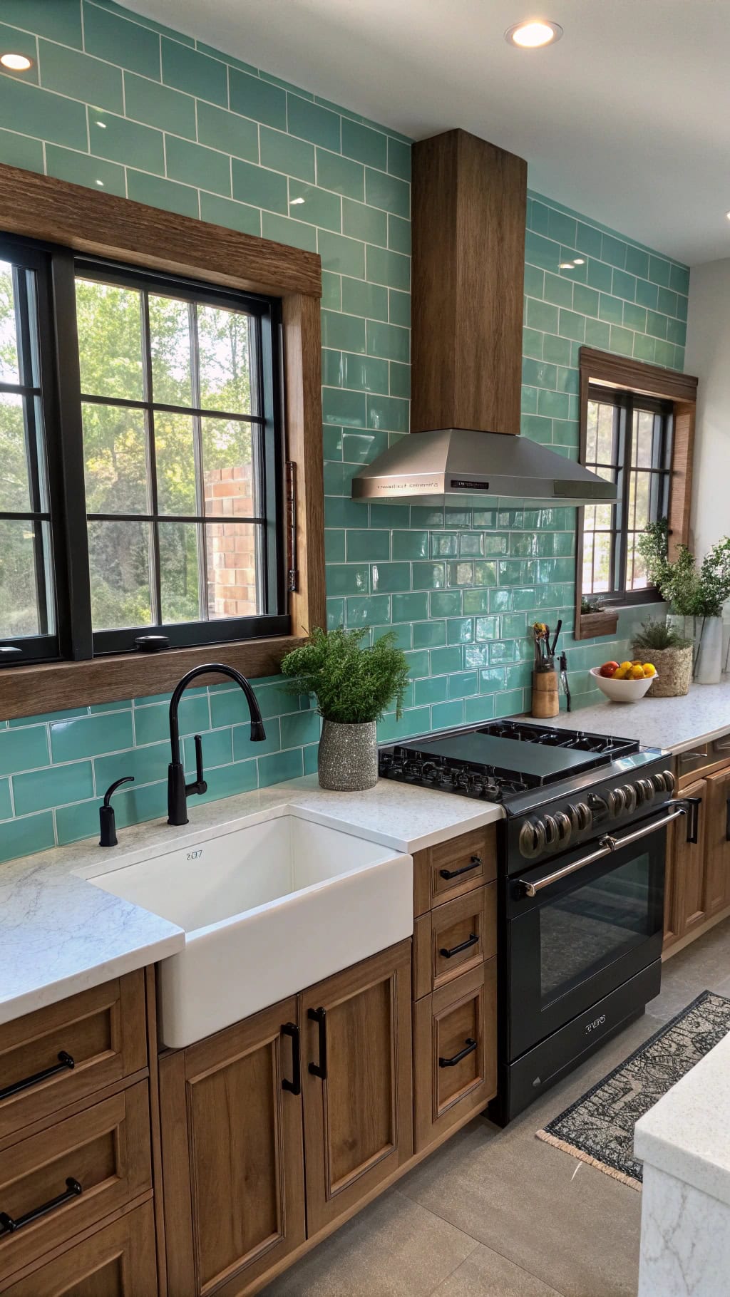 turquoise tiles with sophistication