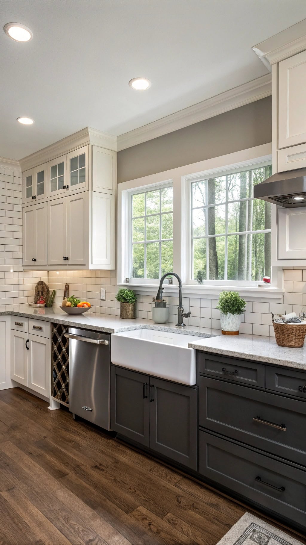 two tone cabinet design benefits