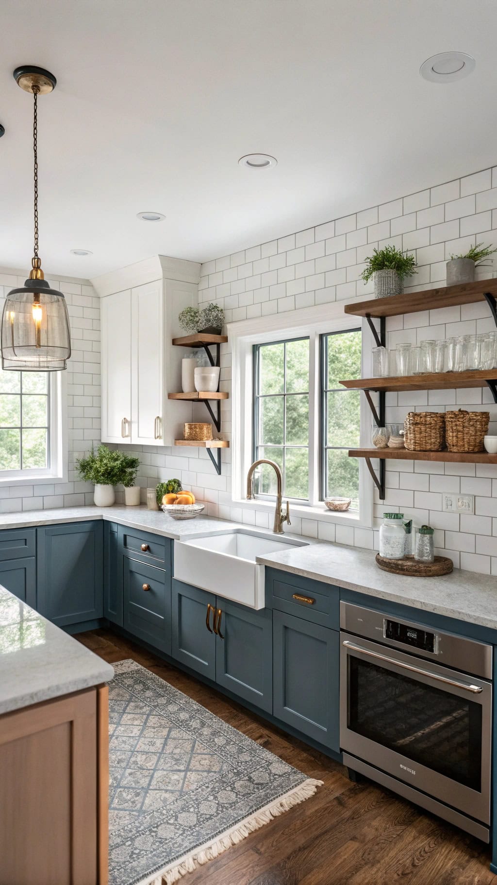 two tone island color scheme