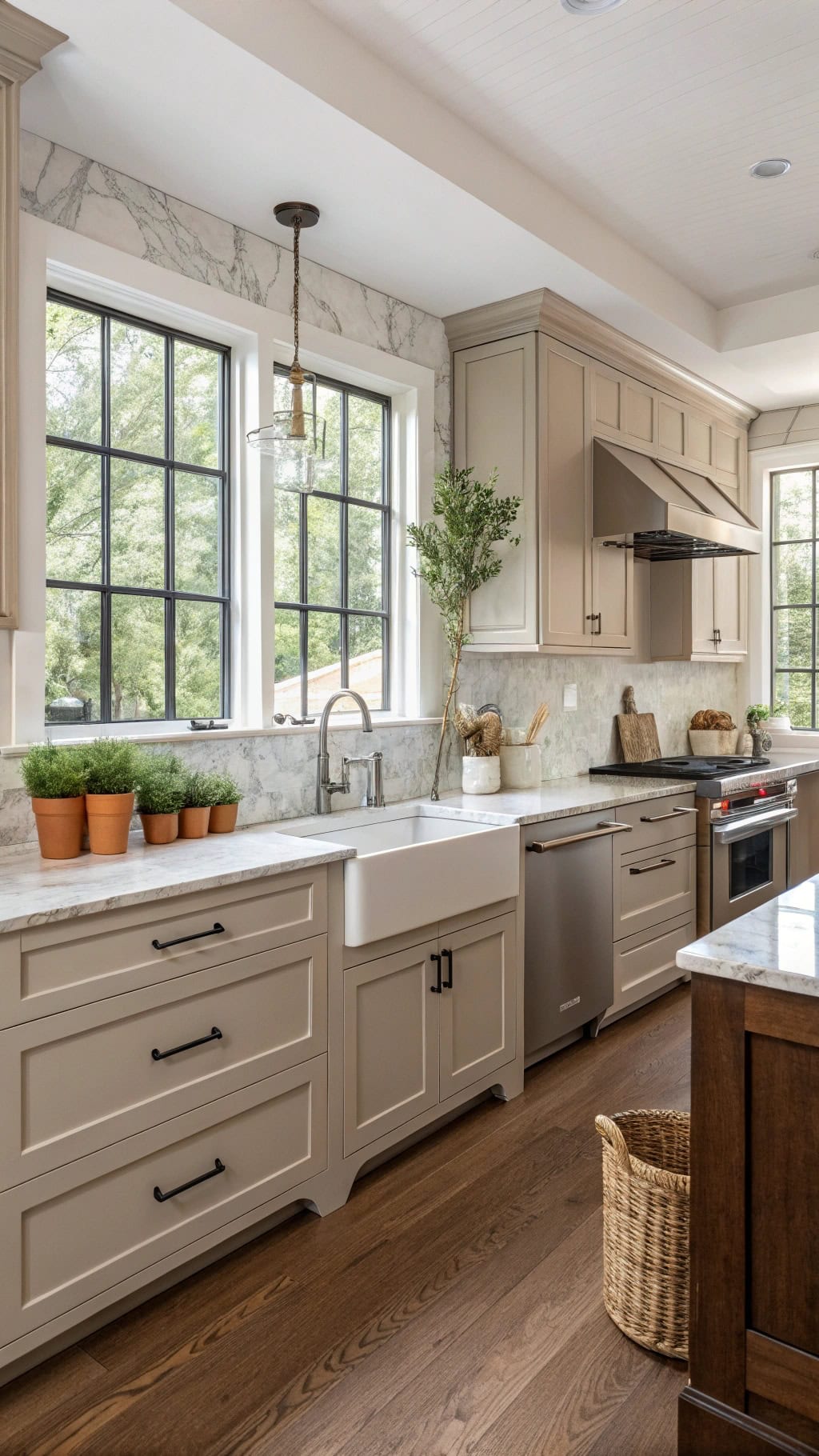 two toned cabinet combinations