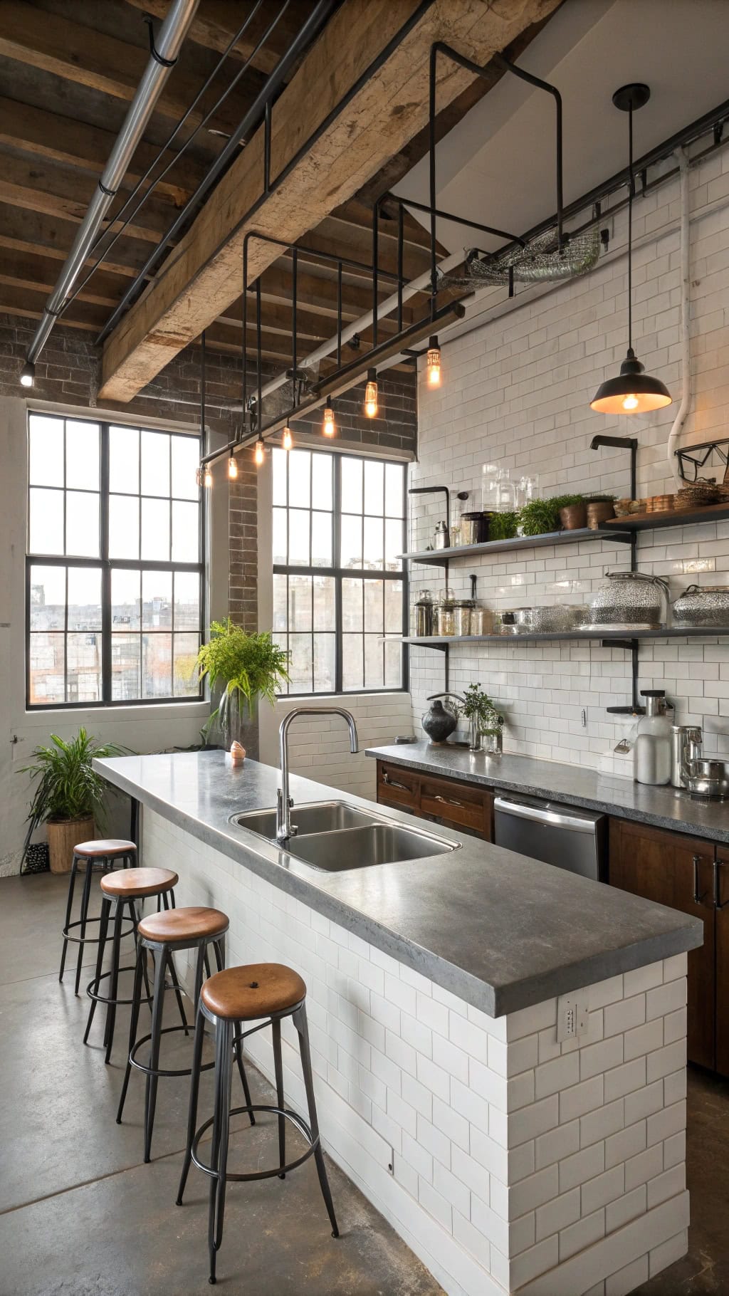 urban chic kitchen design