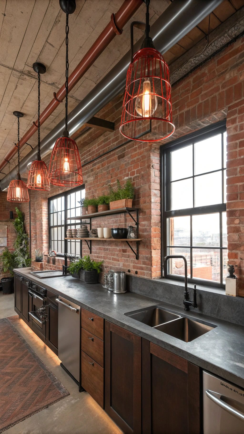 urban industrial chic kitchen