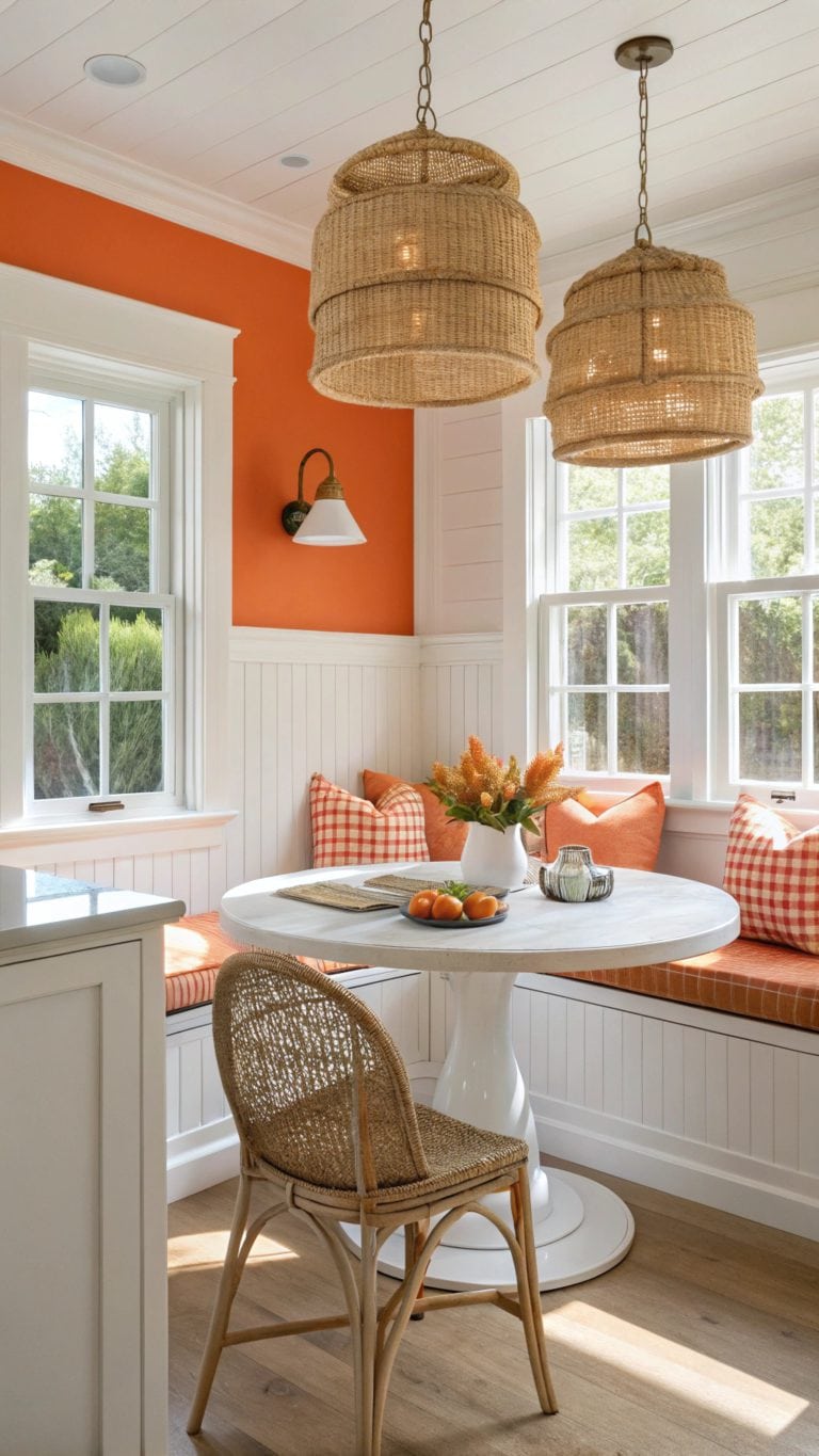 varied orange kitchen designs
