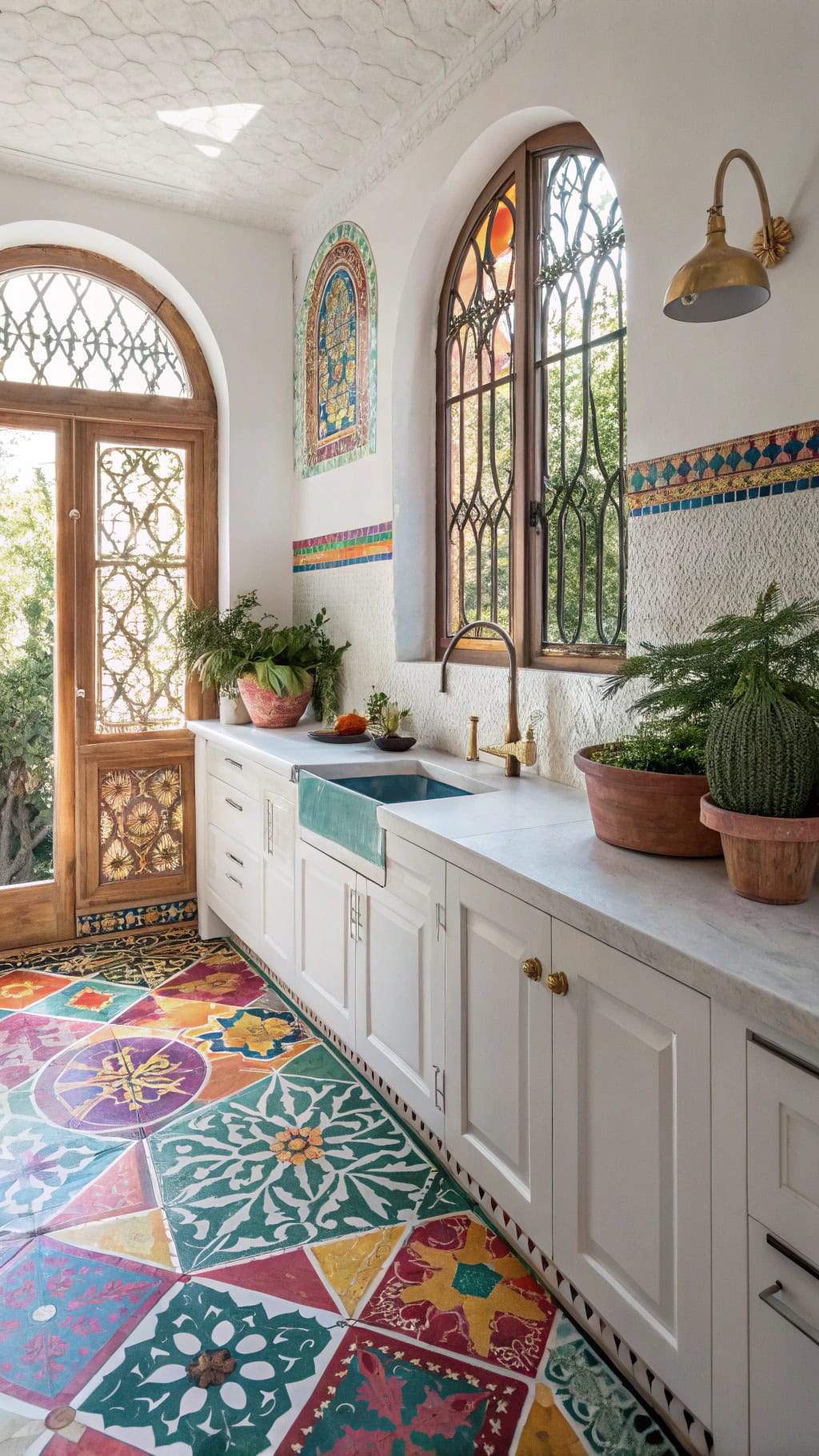 vibrant moroccan tile design