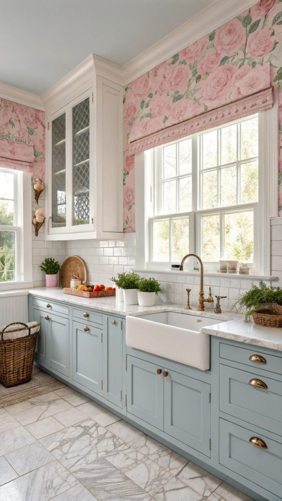 15 Beautiful Pink and Blue Kitchen Designs