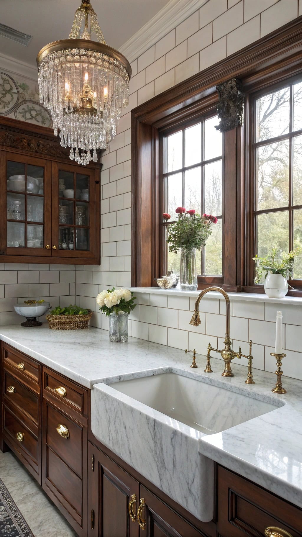 victorian marble kitchen elegance