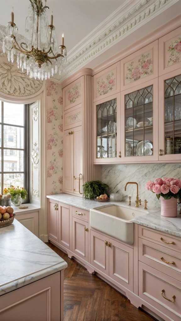 18 Stunning Baby Pink Kitchen Designs