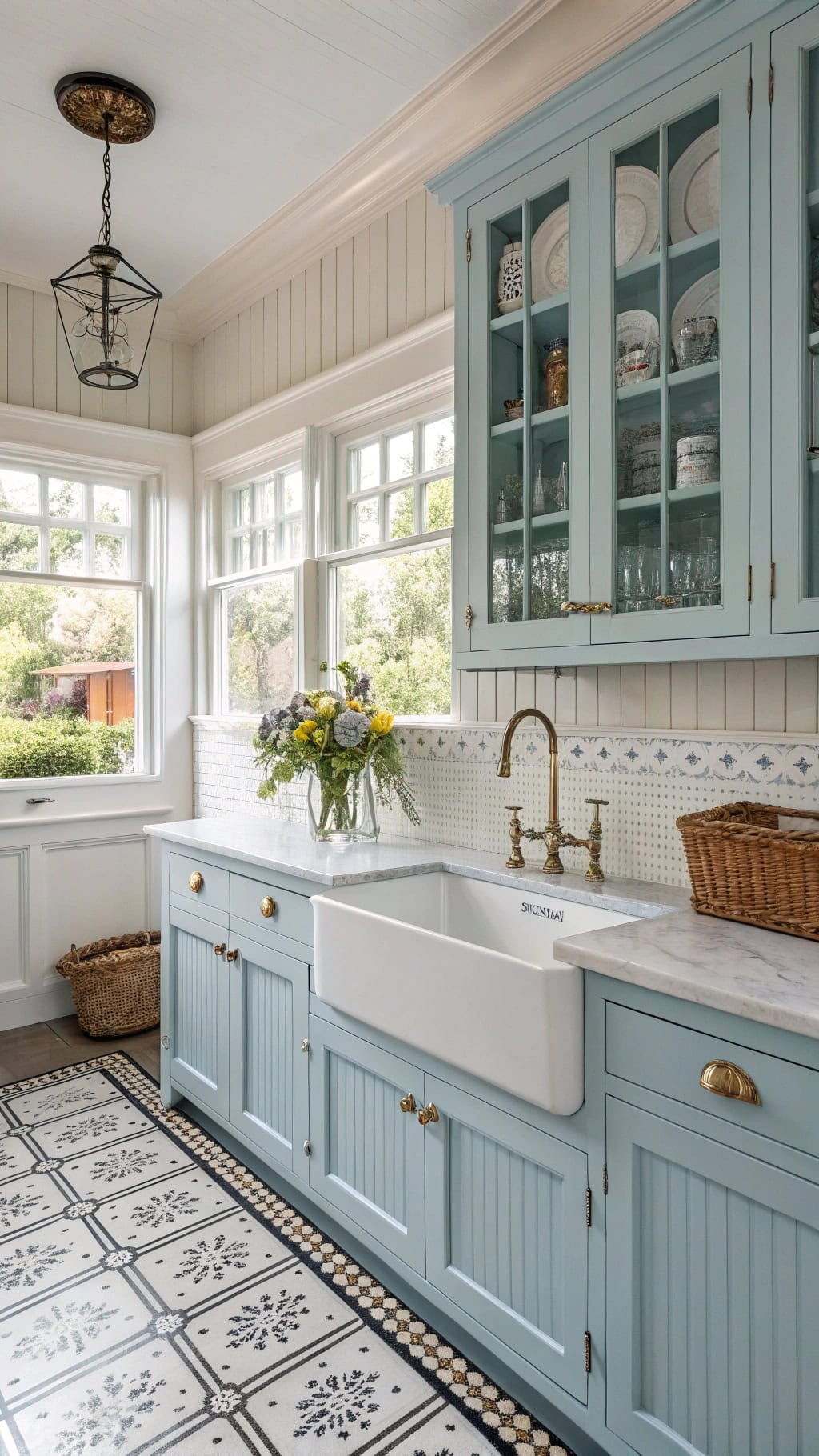 victorian sky blue elegance