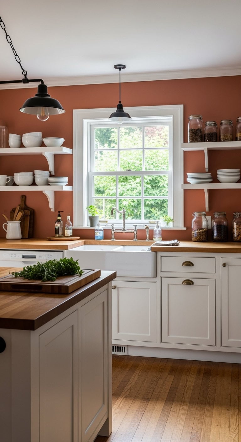 warm timeless charming farmhouse kitchen decor