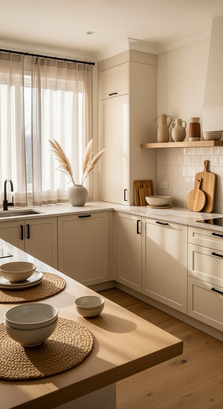 zen minimalism in kitchens