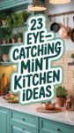 23 Eye- Catching Mint Kitchen Ideas