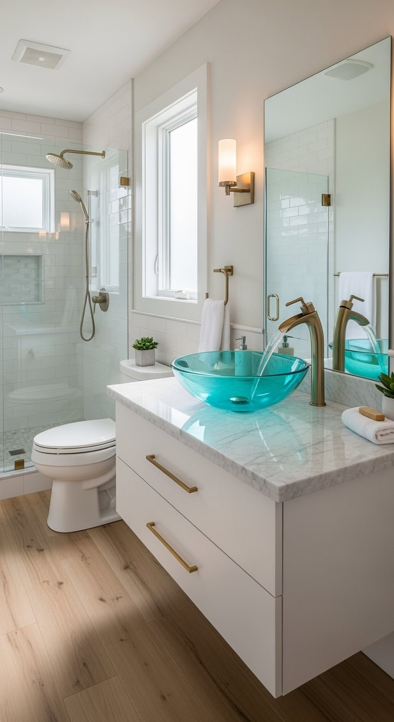 aqua vessel sink statement showstopper