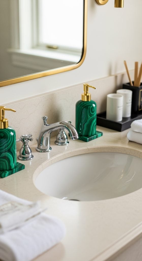 What If Green and Cream Could Fix Your Bathroom’s Identity Crisis?