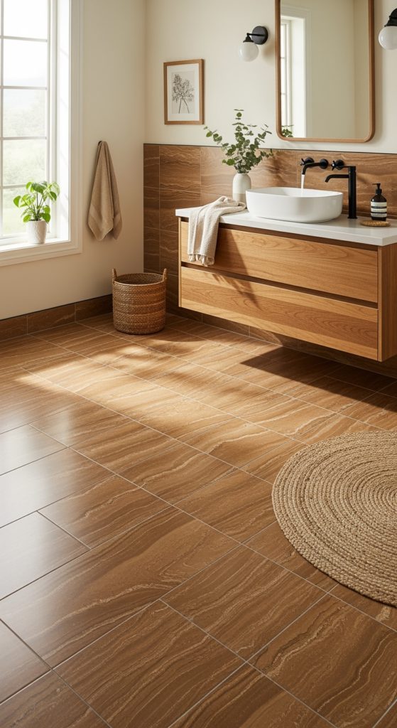 When Brown Tile Bathrooms Started Looking Suspiciously Good