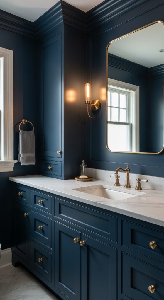 21 Perfect Midnight Blue Bathroom