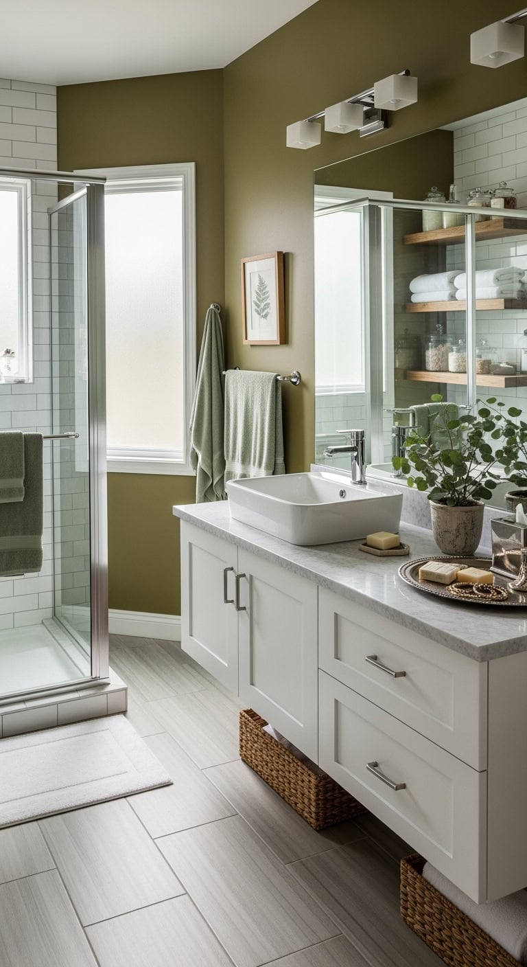chic mediterranean bathroom oasis