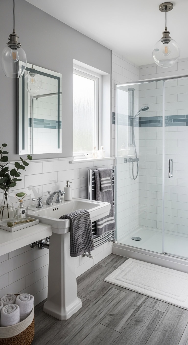 chrome fixtures elevate bathroom elegance