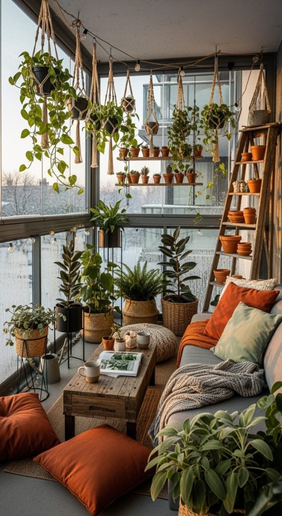 10 Inspiring Closed Apartment Balcony Ideas