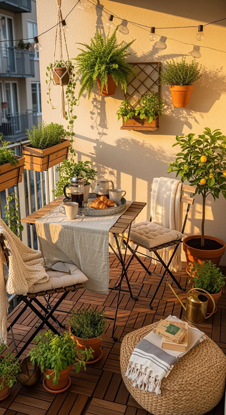 cozy parisian style outdoor caf nook