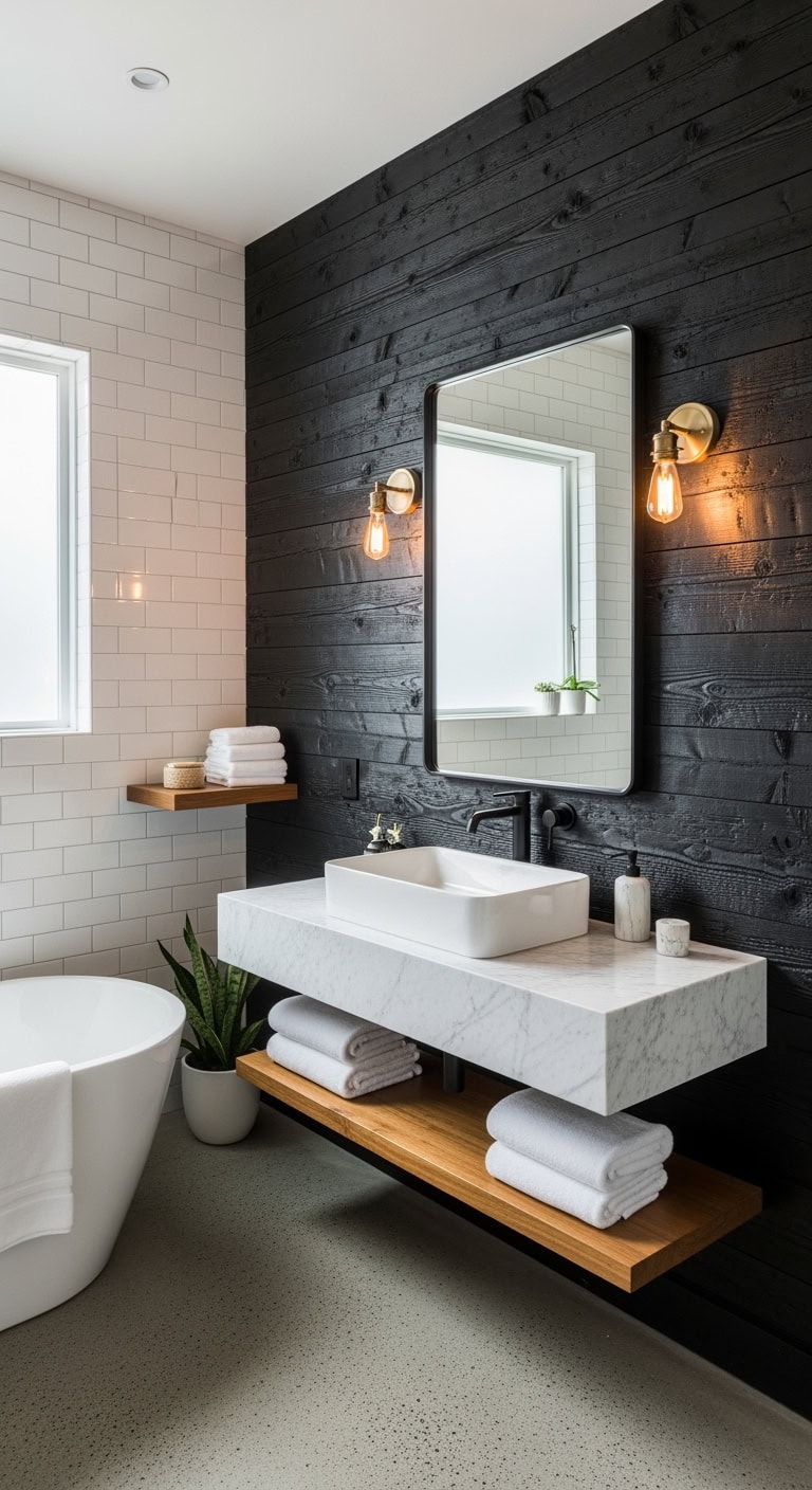 dramatic charred moody alluring wood