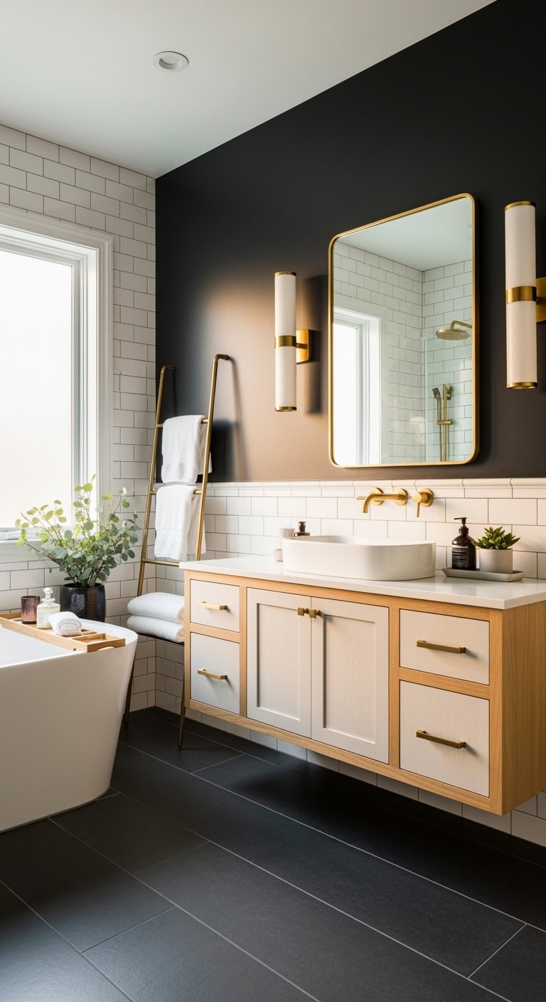 dramatic moody luxurious captivating bathroom