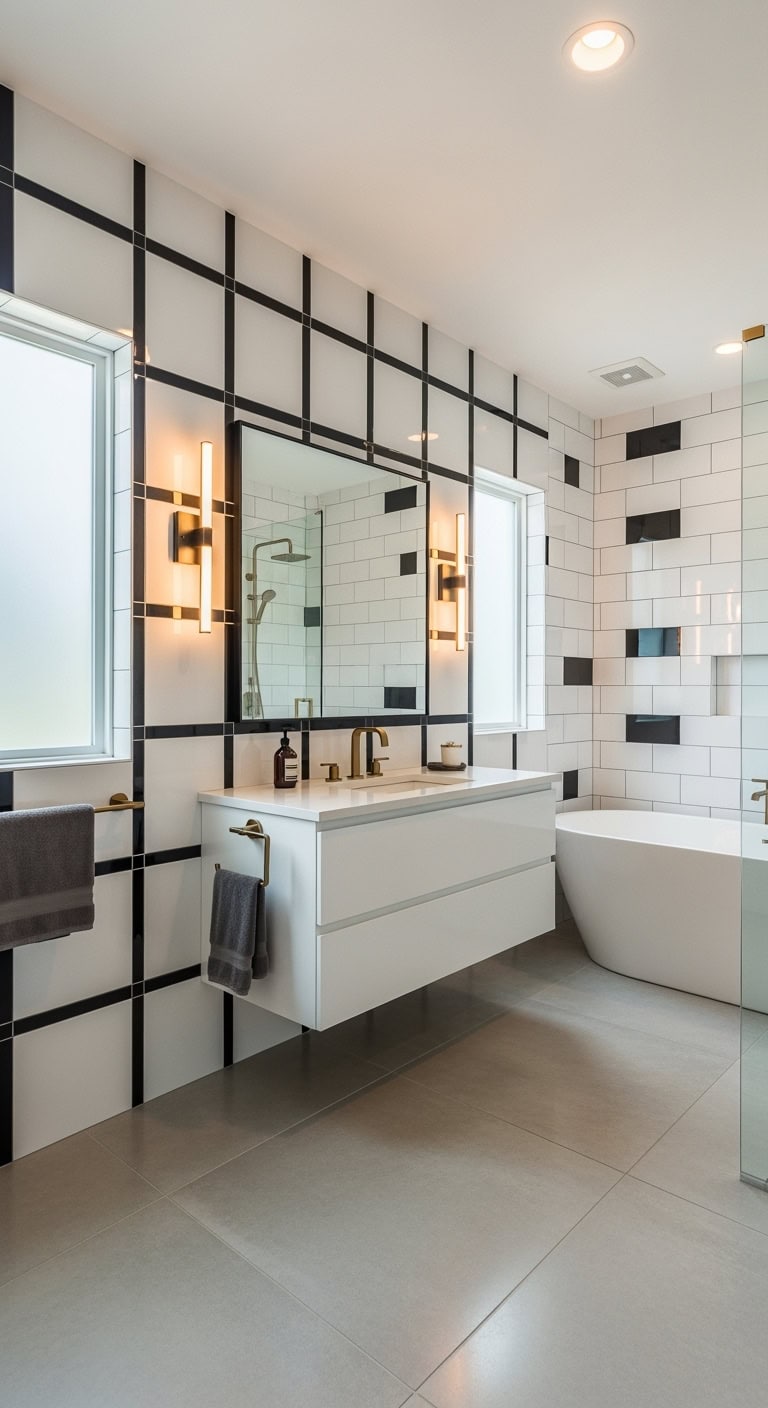 dramatic oversized bold geometric