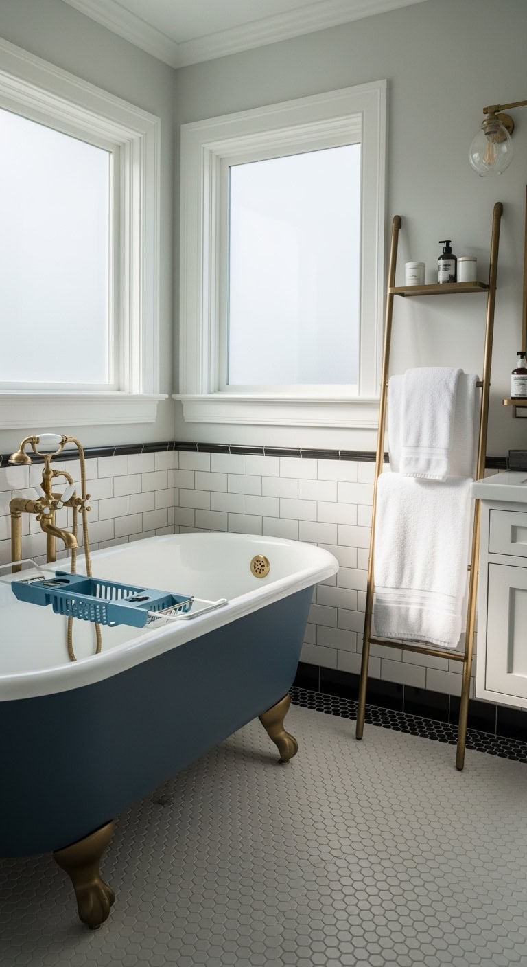 elegant luxurious sophisticated clawfoot bathtub