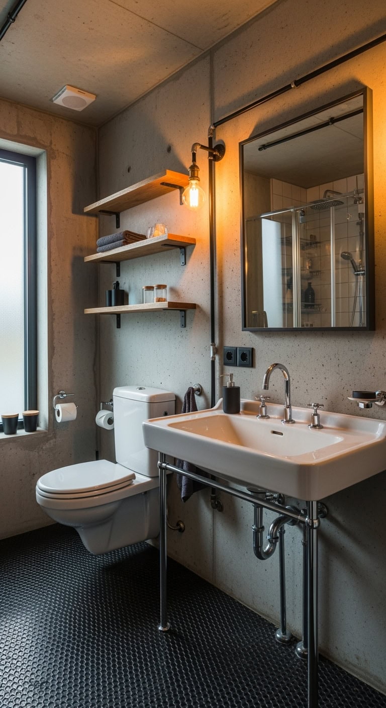 elegant monochrome bathroom design