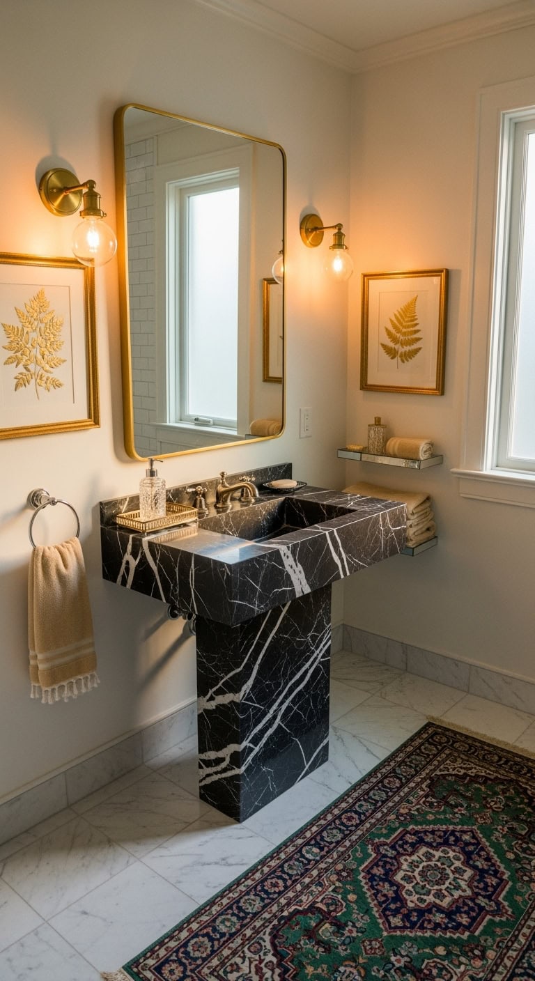 elegant sophisticated bathroom spa retreat