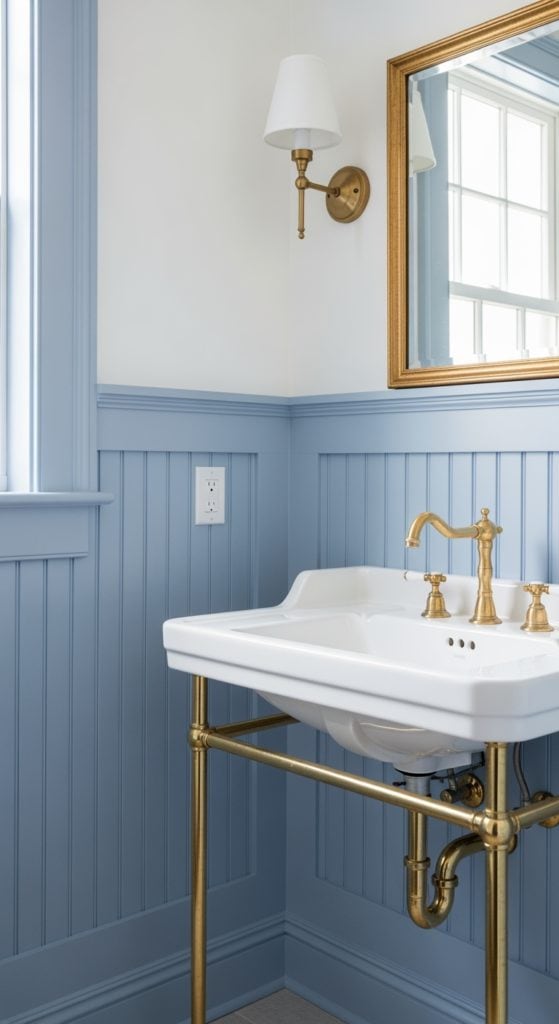 Everyone’s Obsessed With French Blue Bathrooms and Honestly, They’re Not Wrong