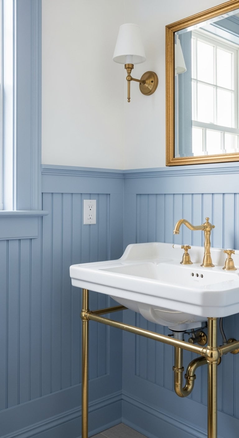 french blue bathroom craze