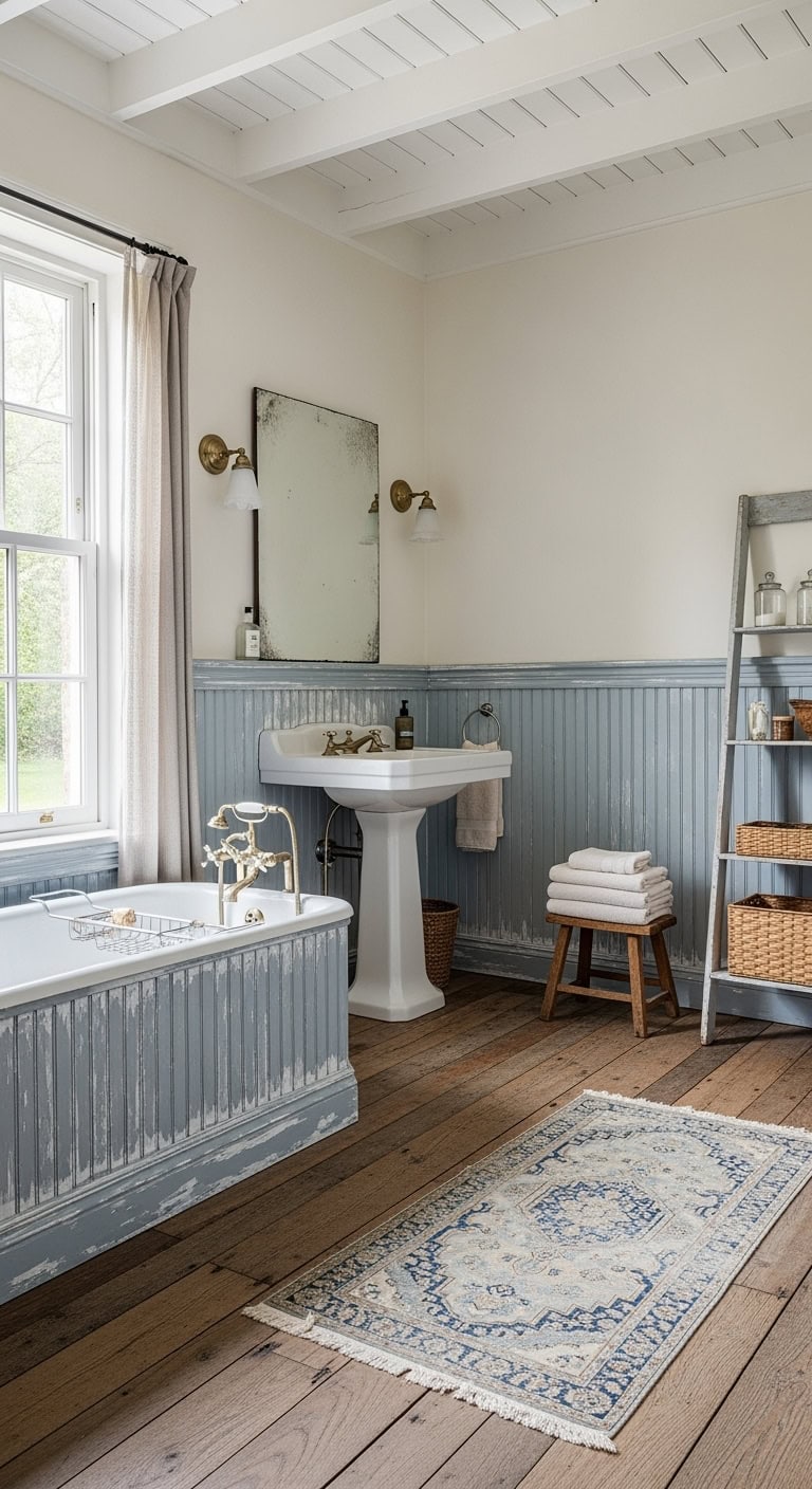 french cottage inspired bathroom decor