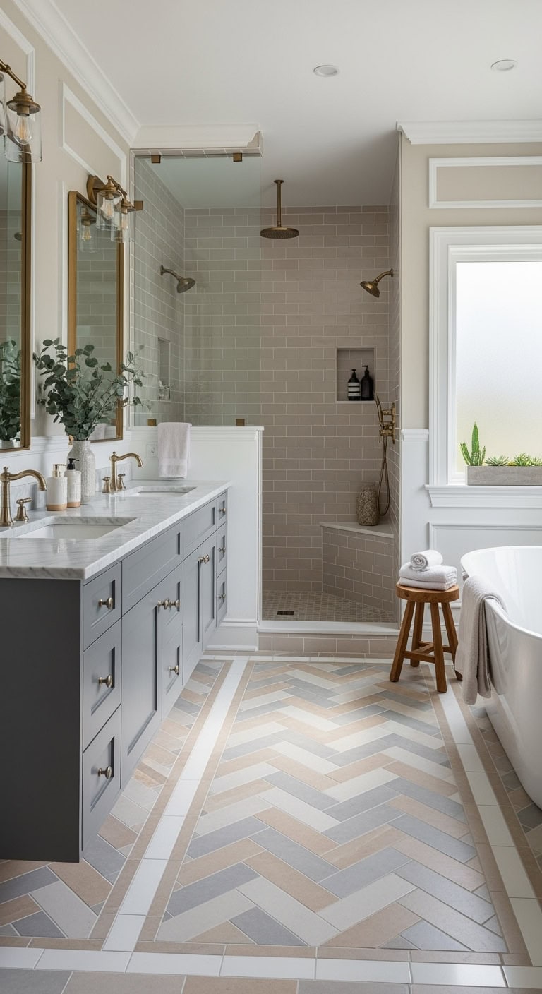 geometric floor pattern inspiration chic