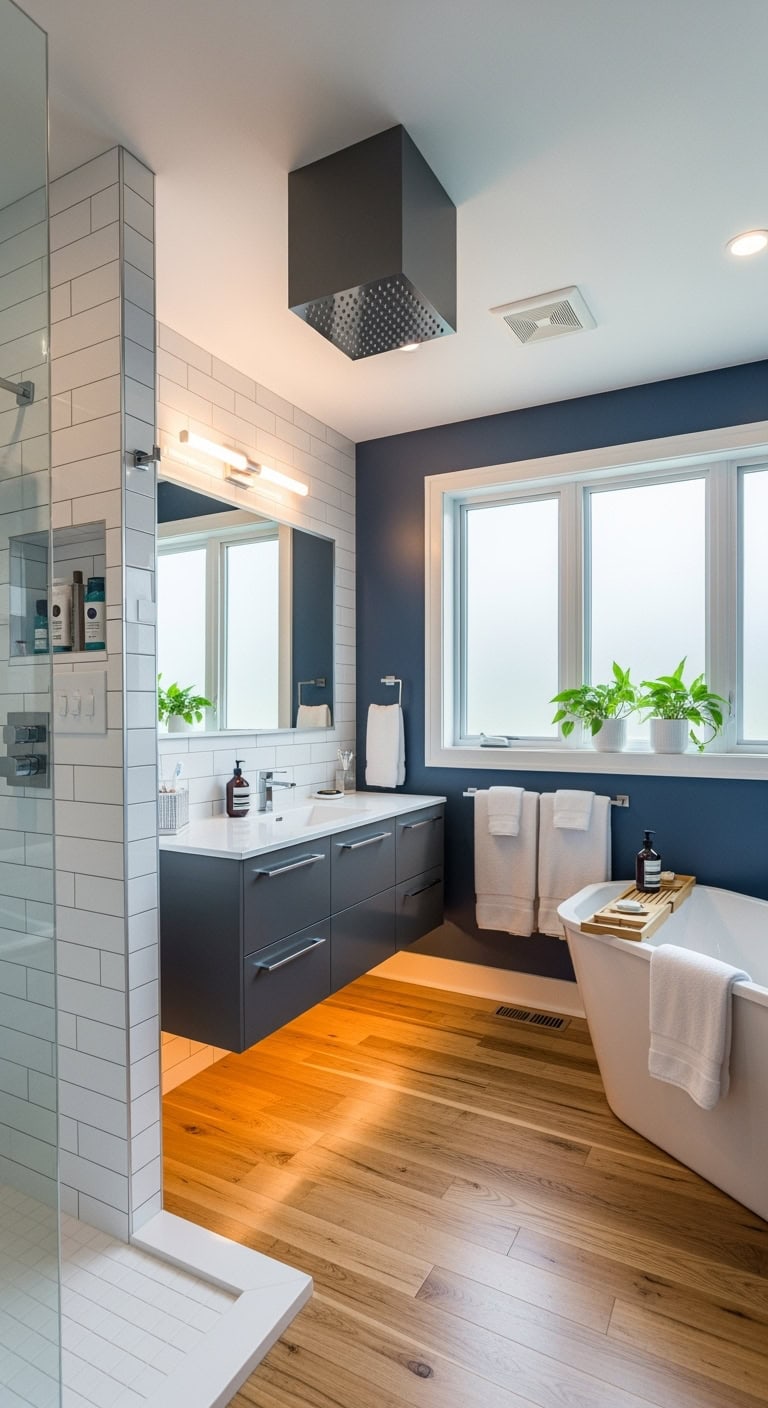 graphite grey rainfall shower elegance