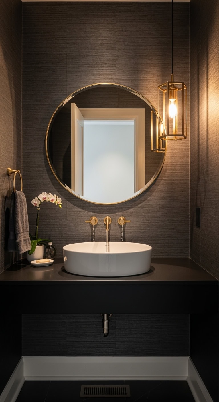 hypnotizing gray bathroom delay departure