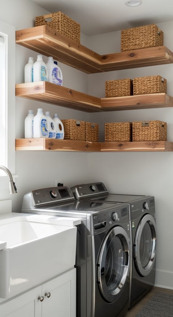 19 Perfect Laundry Room Shelves