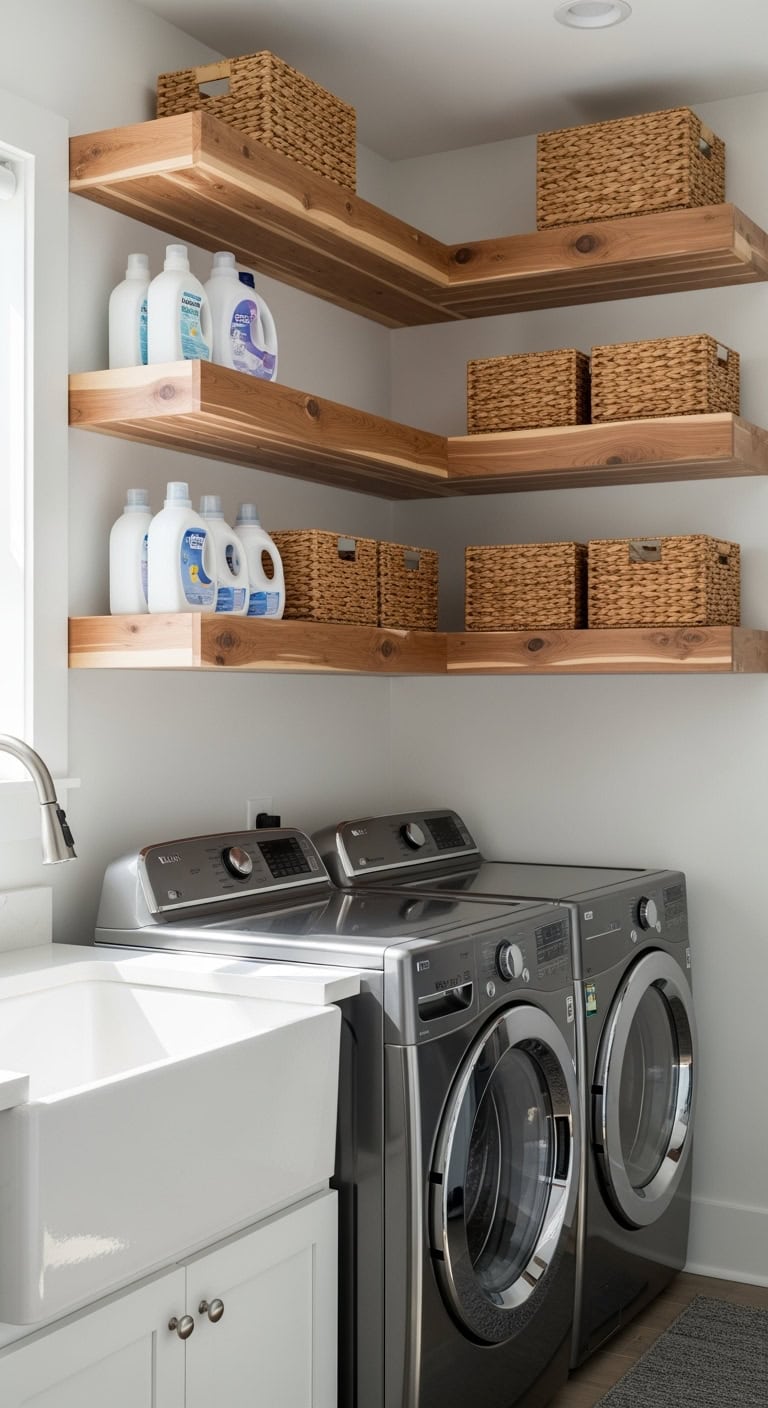 laundry organization shelving craze sweeping homes