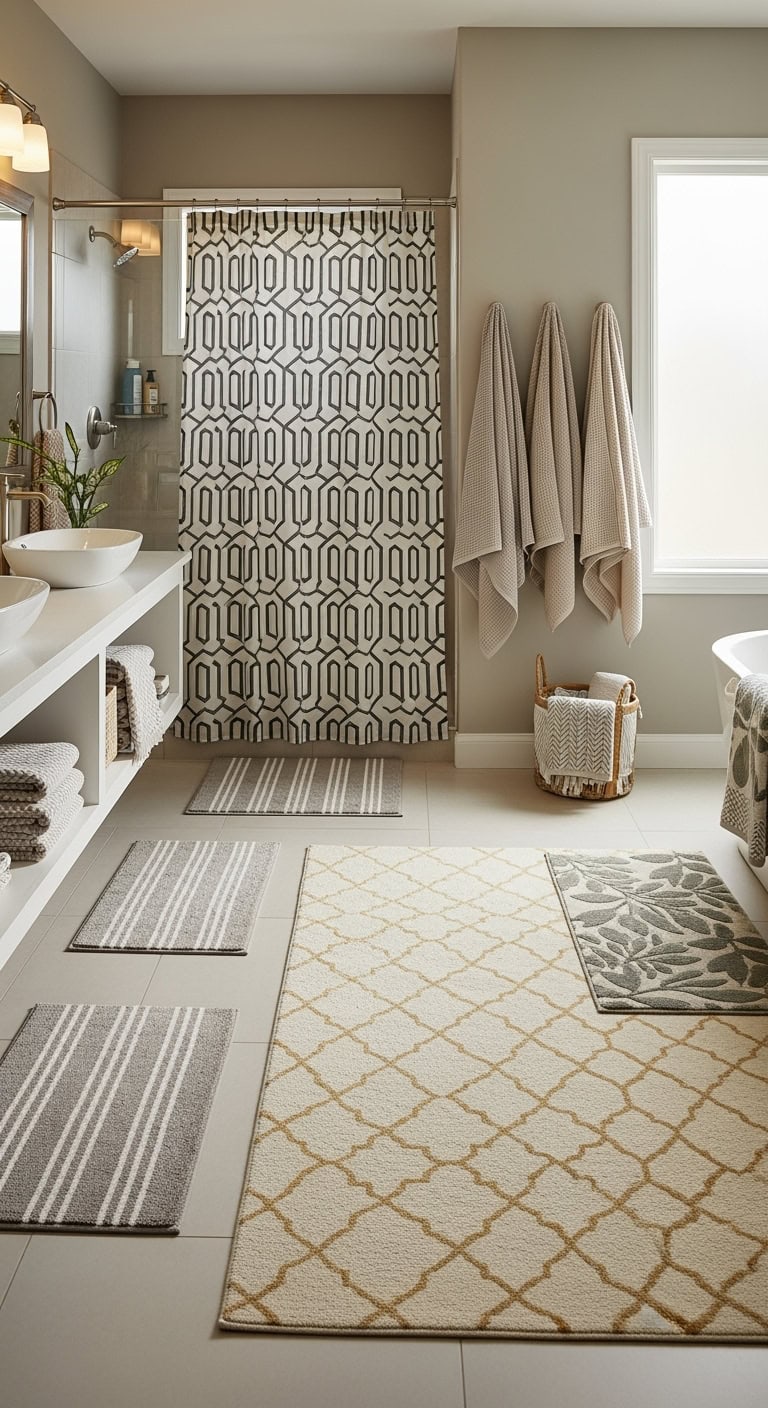 layered neutral textile patterns