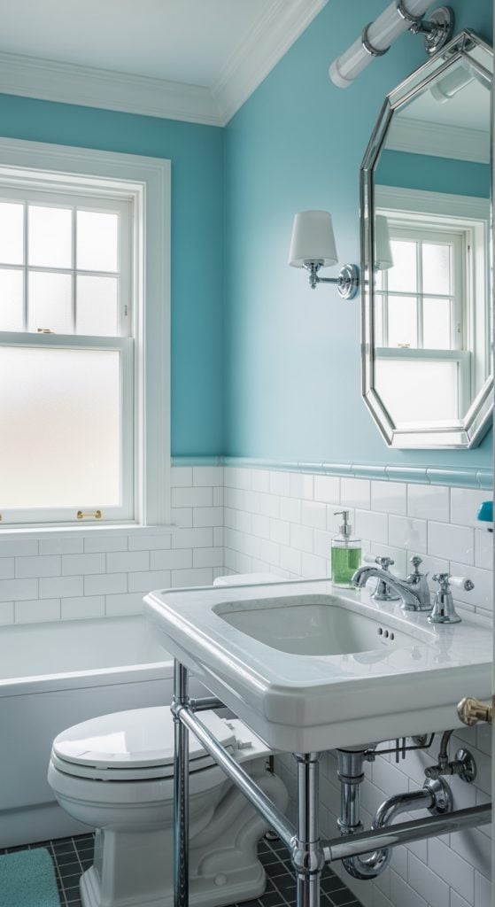 Why Every Light Blue Bathroom Owner Seems Weirdly Happier Than You